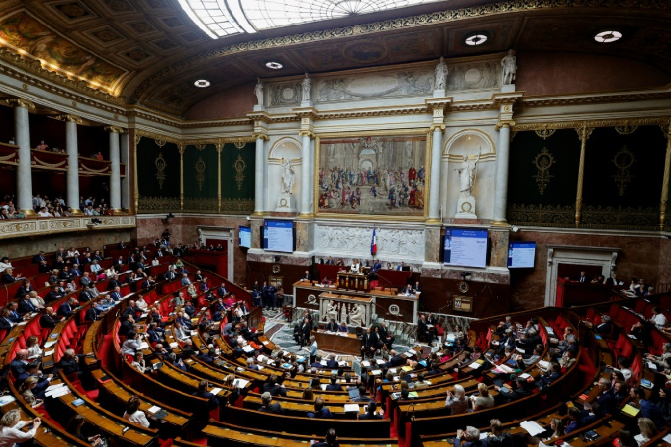 Vue générale de l'Assemblée nationale, le 27 juin 2023 à Paris © Geoffroy VAN DER HASSELT