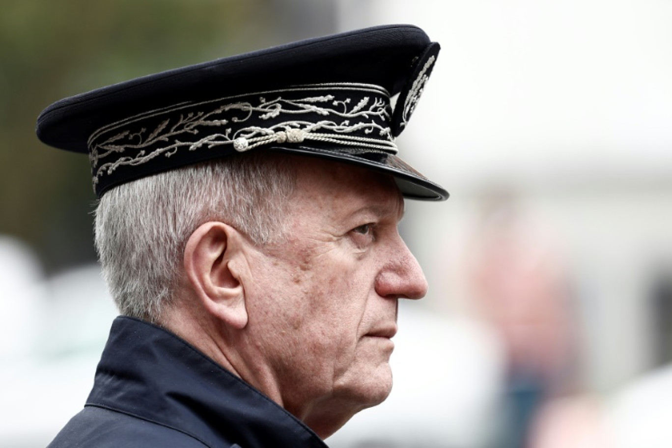 Le directeur général de la police nationale, Frédéric Veaux, le 22 mai 2023 à Roubaix (Nord) © Sameer Al-Doumy