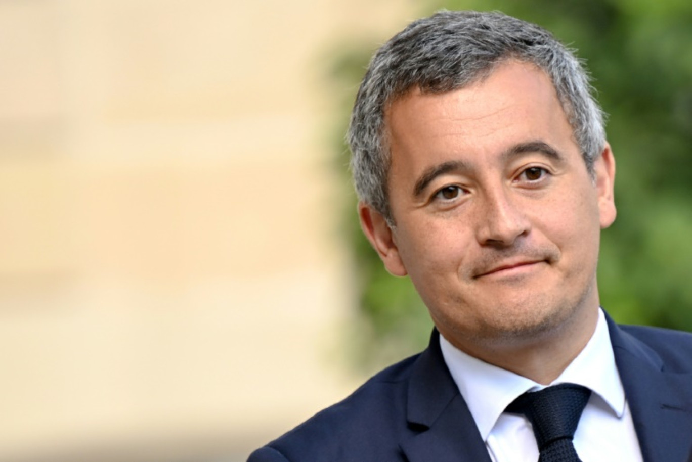 Le ministre de l'Intérieur Gérald Darmanin arrive au palais de l'Elysée pour le Conseil des ministres le 21 juillet 2023 © Bertrand GUAY