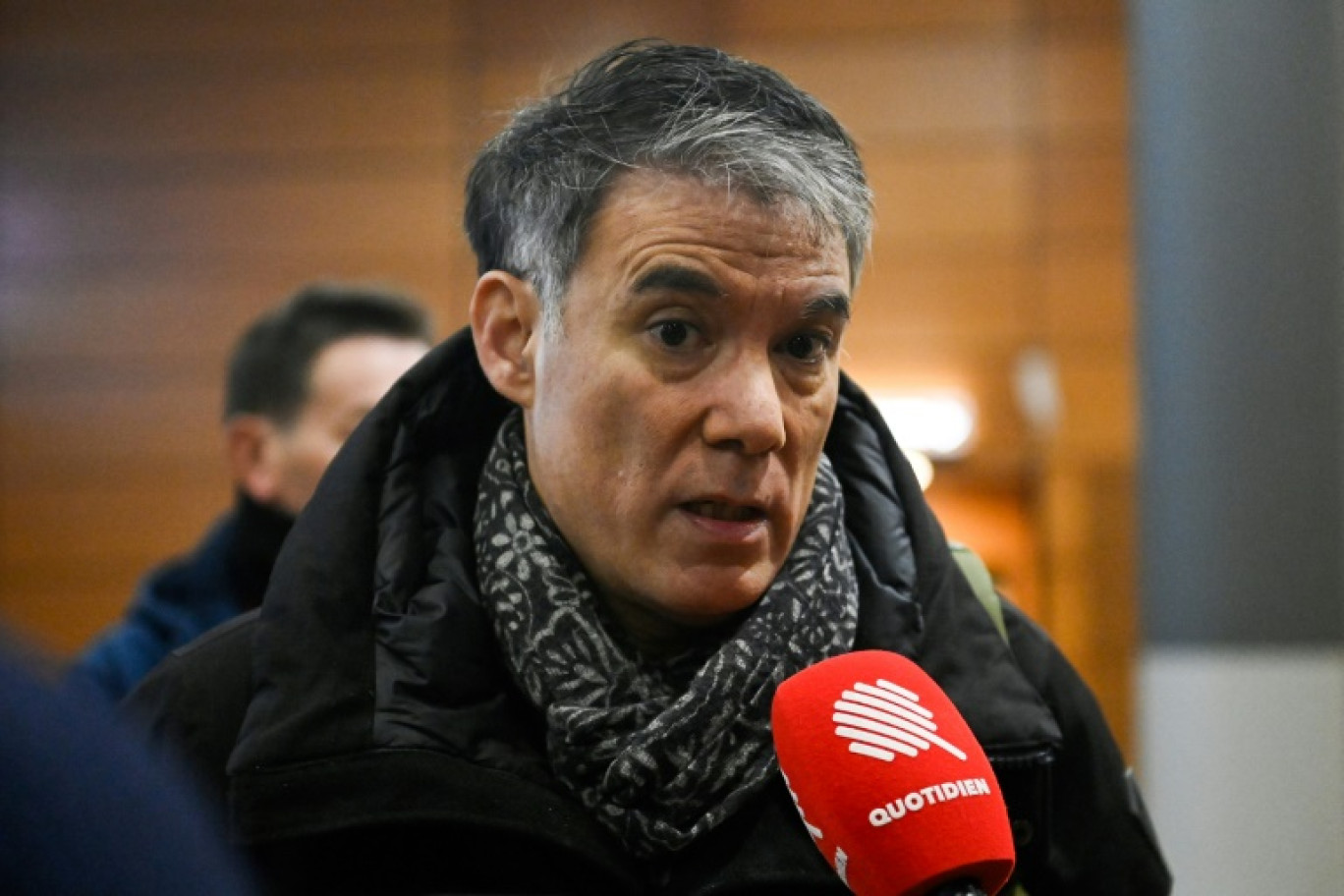 Le premier secrétaire du Parti socialiste Olivier Faure au congrès du PS à Marseille, le 28 janvier 2023 © CLEMENT MAHOUDEAU