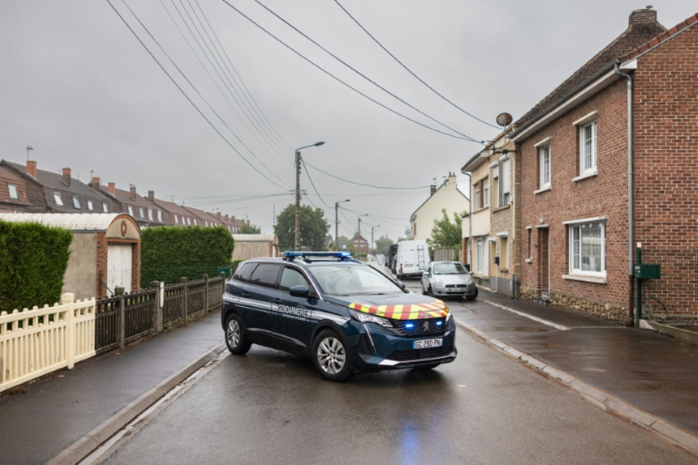 Des gendarmes à Isbergues, dans le Pas-de-Calais, le 31 juillet 2023 © Sameer Al-DOUMY