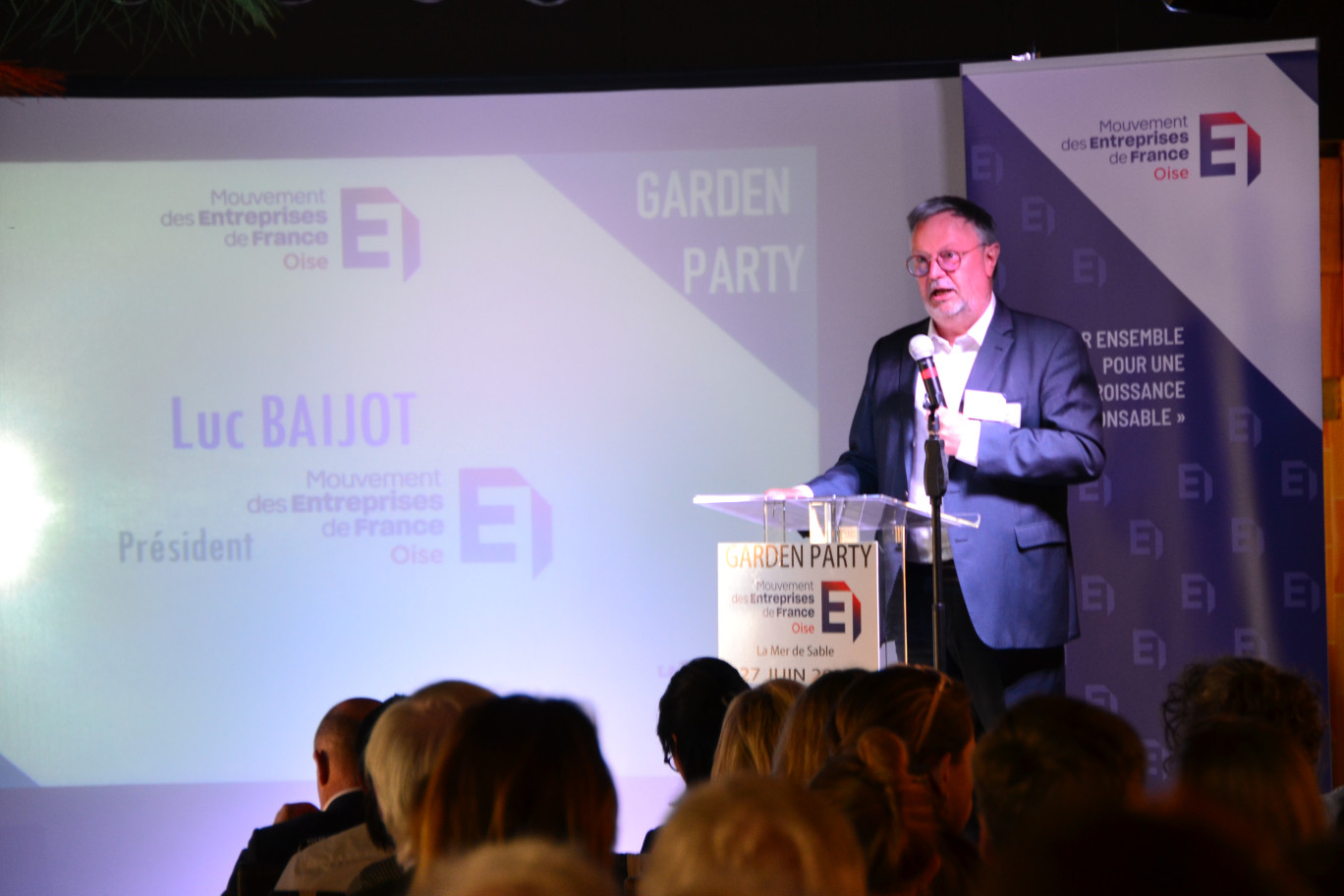 Luc Baijot, président du Medef Oise, a soutenu les entreprises dans ce contexte sociétal en bouleversement.