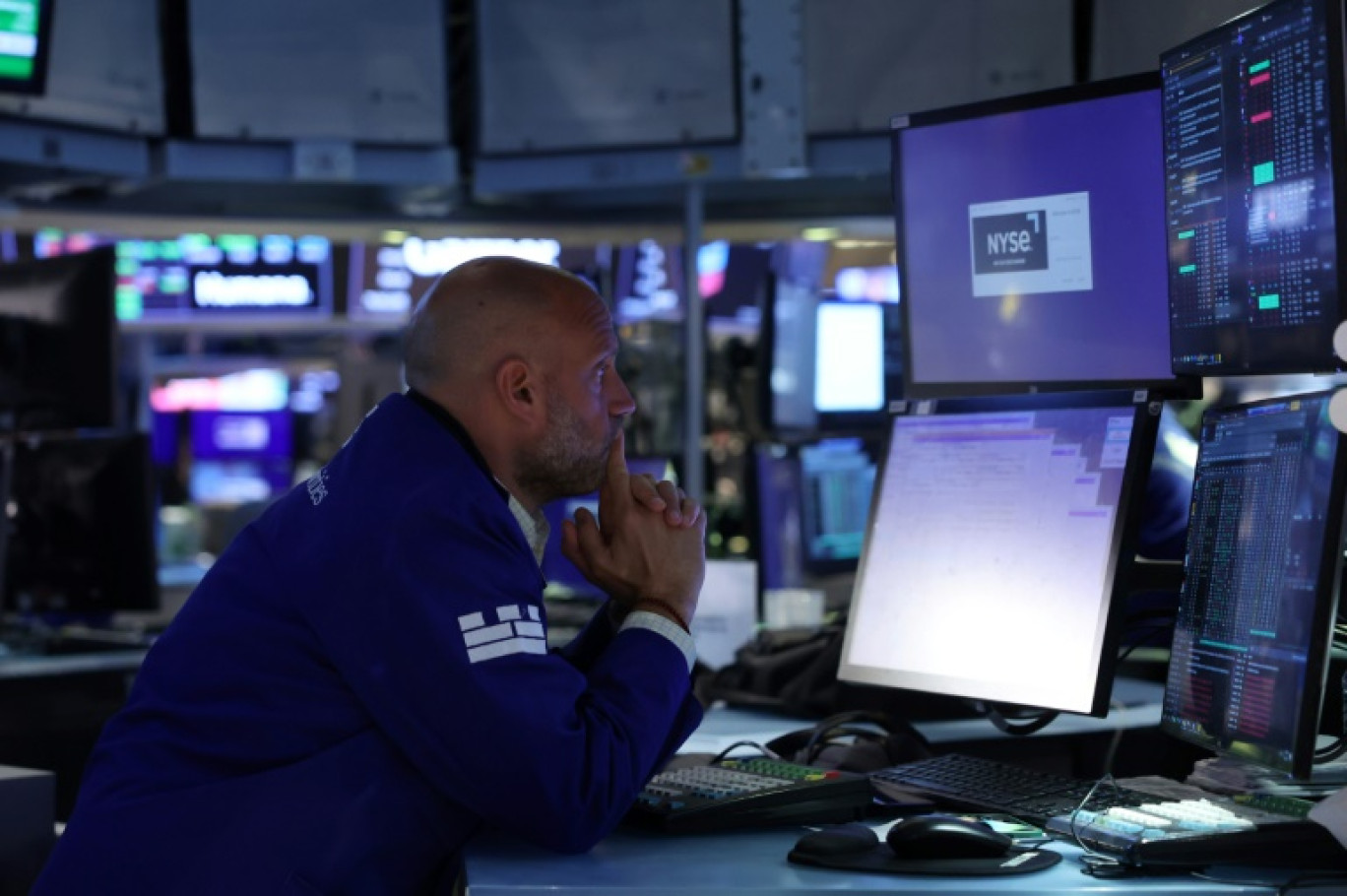 Un opérateur du New York Stock Exchange © SPENCER PLATT