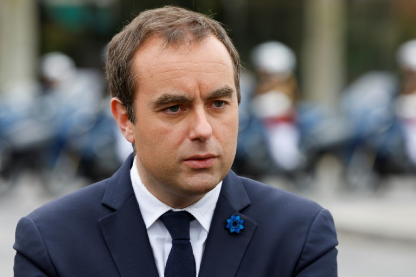 Le ministre des Armées Sébastien Lecornu, le 8 mai 2023, à Paris © Ludovic MARIN