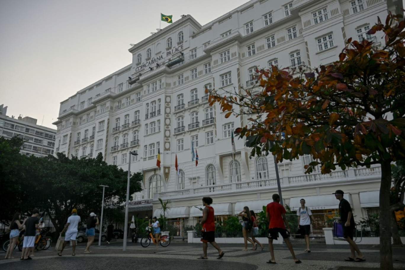 La façade du Copacabana Palace, le 4 août 2023, à Rio de Janeiro © MAURO PIMENTEL