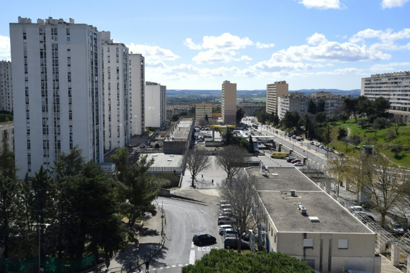 Le quartier de Pissevin, le 27 mars 2021 à Nîmes, dans le Gard © Sylvain THOMAS