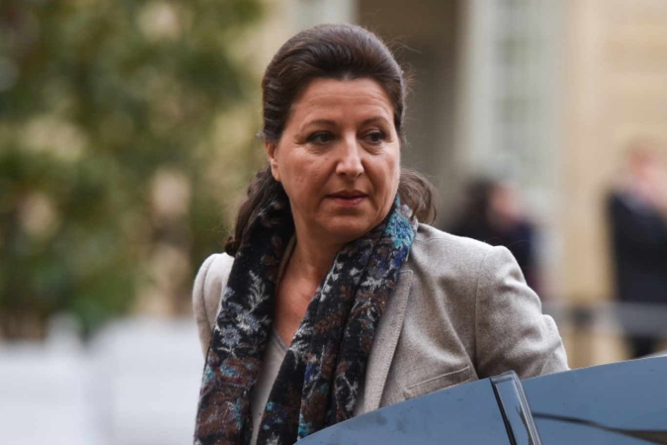 Agnès Buzyn, alors ministre de la Sénté, arrive à l'hôtel Matignon pour une réunion sur les mesures à prendre face aux premiers cas de coronavirus en France et la situation des expatriés français se trouvant dans la zone de l'épidémie en Chine, le 26 janvier 2020 à Paris © Lucas BARIOULET