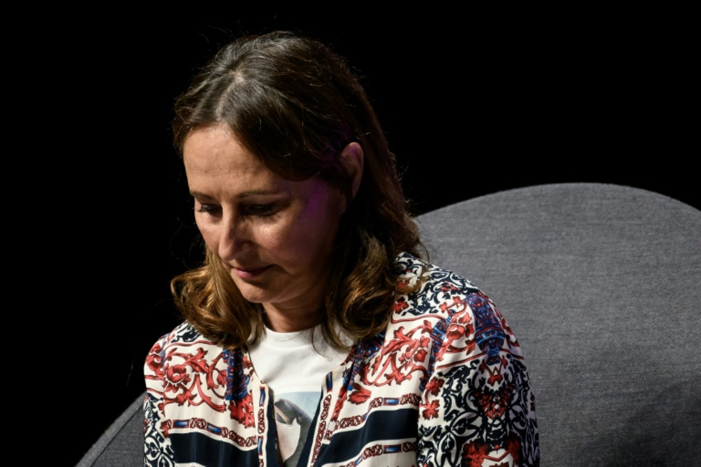 L'ancienne ministre française de l'Ecologie Ségolène Royal aux journées d'été de LFI à Châteauneuf-sur-Isère, dans la Drôme, le 25 août 2023 © JEFF PACHOUD