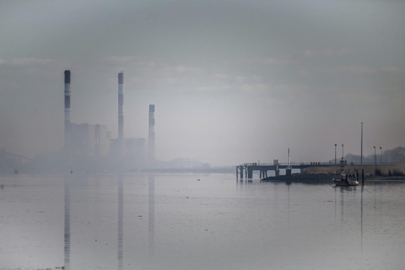 La centrale à charbon de Cordemais, le 20 janvier 2023 en Loire-Atlantique © LOIC VENANCE