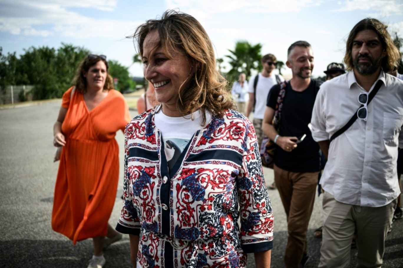 Ségolène Royal, le 25 août 2023 aux journées d'été de LFI à Châteauneuf-sur-Isère, dans la Drôme © JEFF PACHOUD