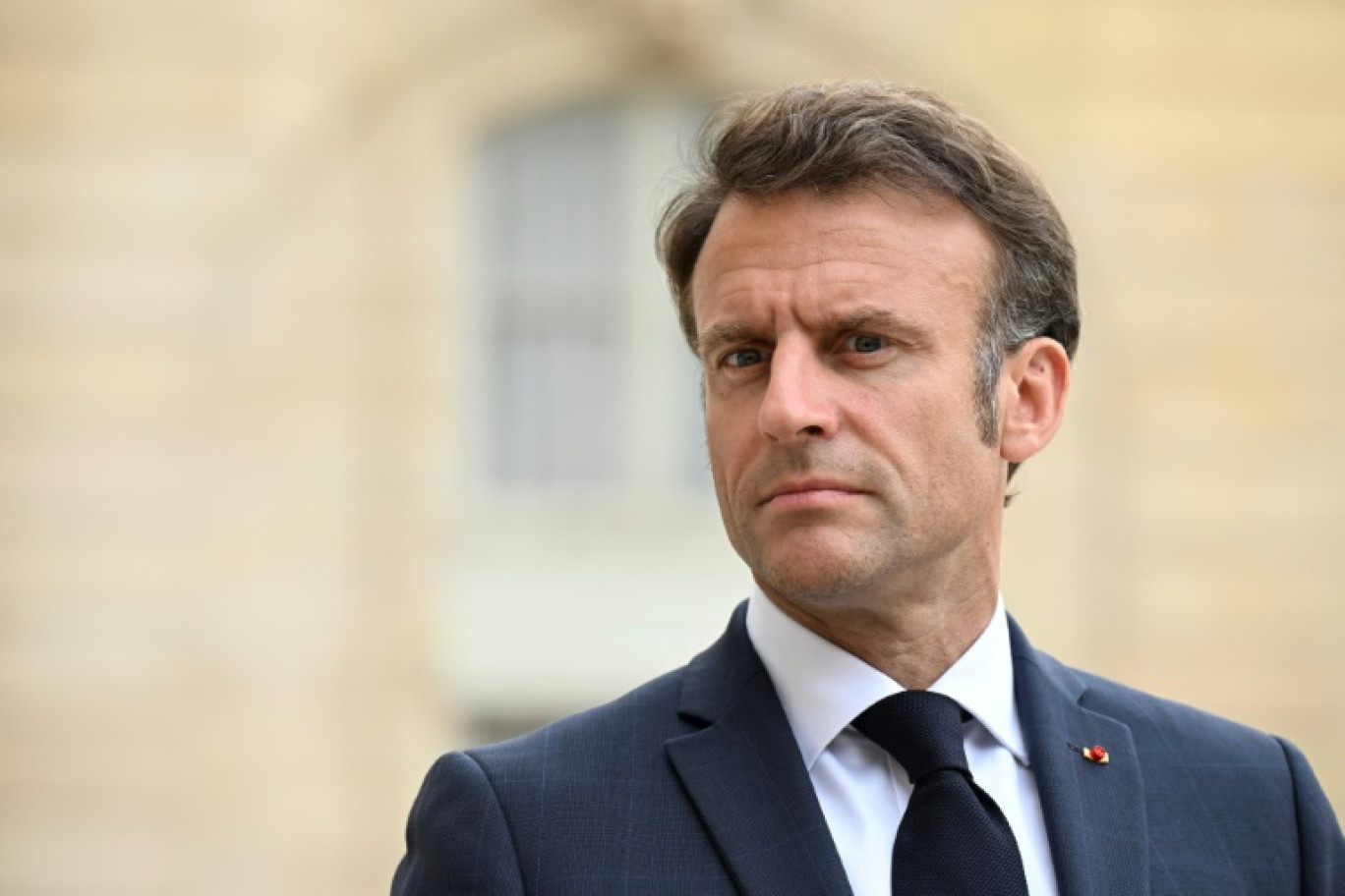 Le président français Emmanuel Macron, le 28 juin 2023 à l'Elysée à Paris © Emmanuel DUNAND