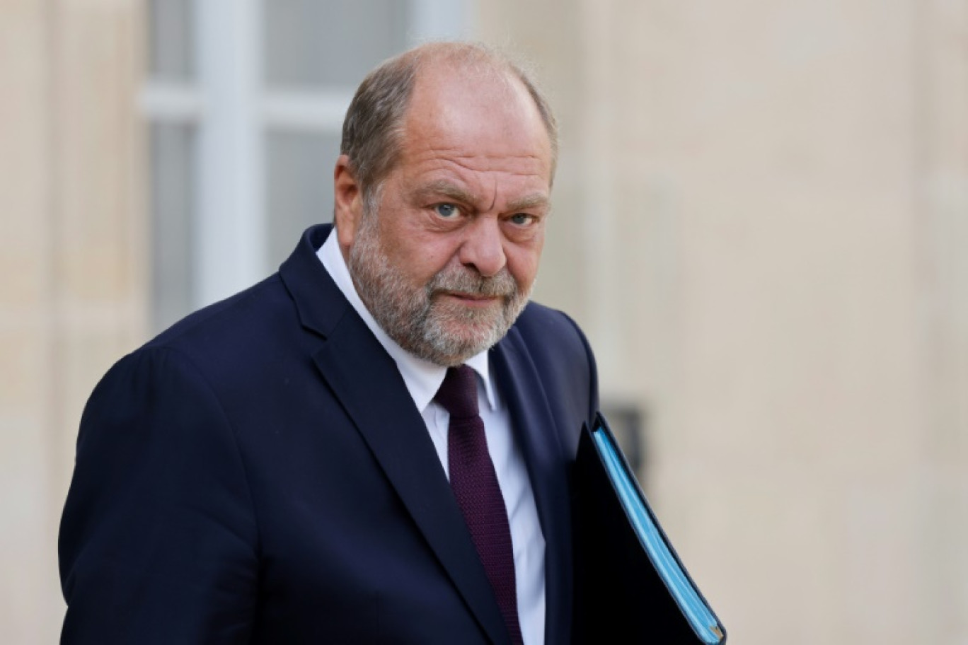 Le ministre français de la Justice Eric Dupond-Moretti au palais de l'Elysée à Paris, le 30 août 2023 © Ludovic MARIN