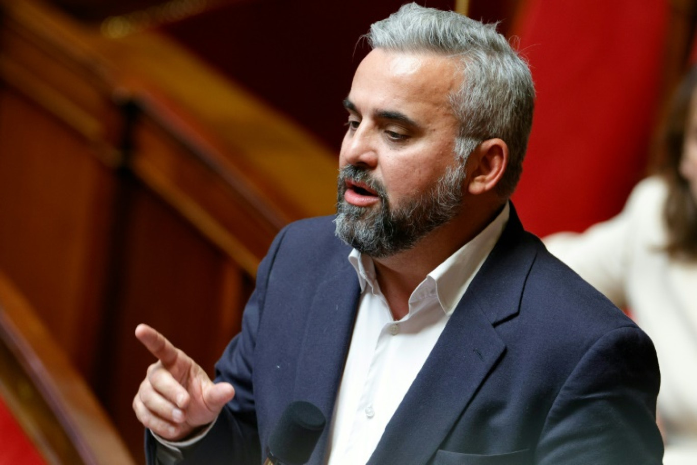 Le député La France insoumise (LFI, gauche) Alexis Corbière à l'Assemblée nationale, à Paris, le 9 mai 2023 © Geoffroy VAN DER HASSELT