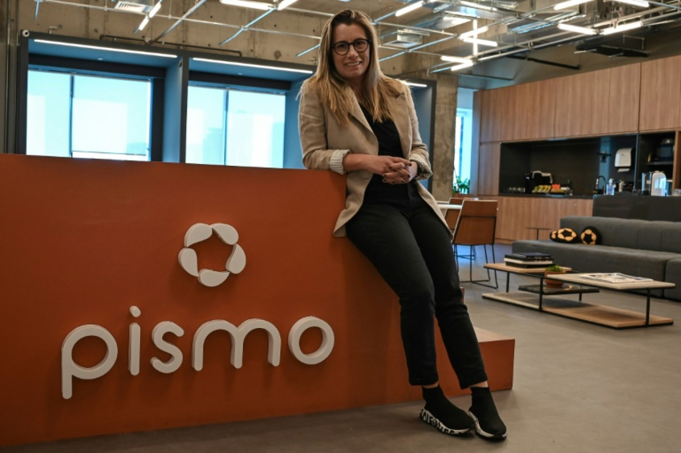 Daniela Binatti, co-fondatrice de la start-up Pismo, le 2 août 2023 à Sao Paulo, au Brésil © Nelson ALMEIDA