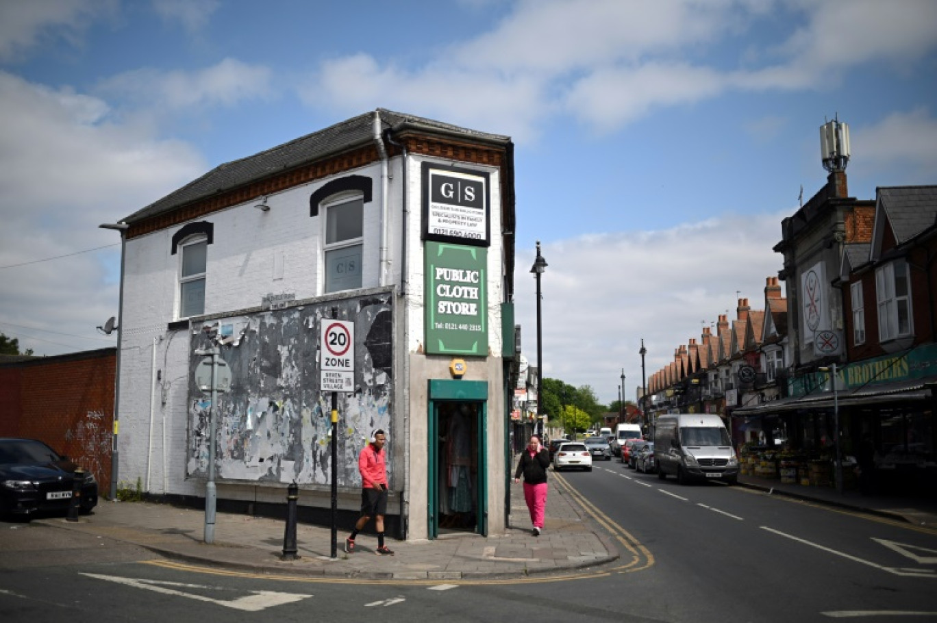 Une rue de Birmingham, en Angleterre, le 7 juin 2023 © OLI SCARFF