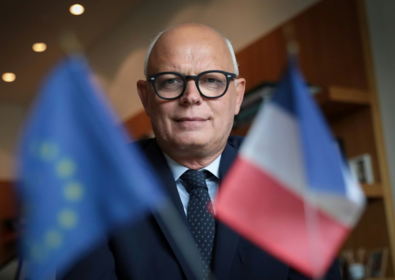 Edouard Philippe, ancien Premier ministre, maire du Havre, à l'hôtel de ville du Havre, en Seine-Maritime, le 25 juillet 2023 © LOU BENOIST