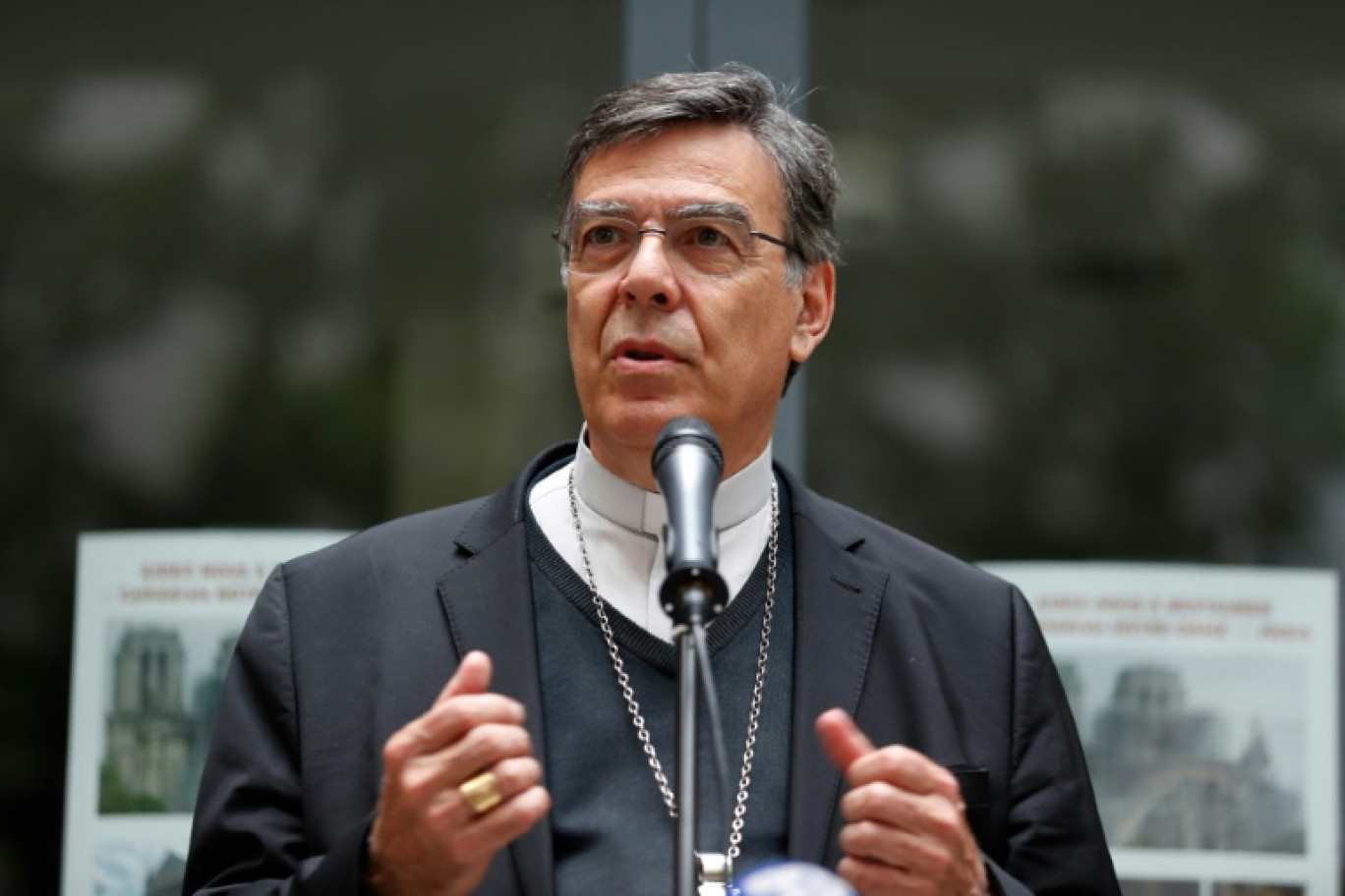 Michel Aupetit, alors archevêque de Paris, le 15 juin 2019 à Paris © Zakaria ABDELKAFI