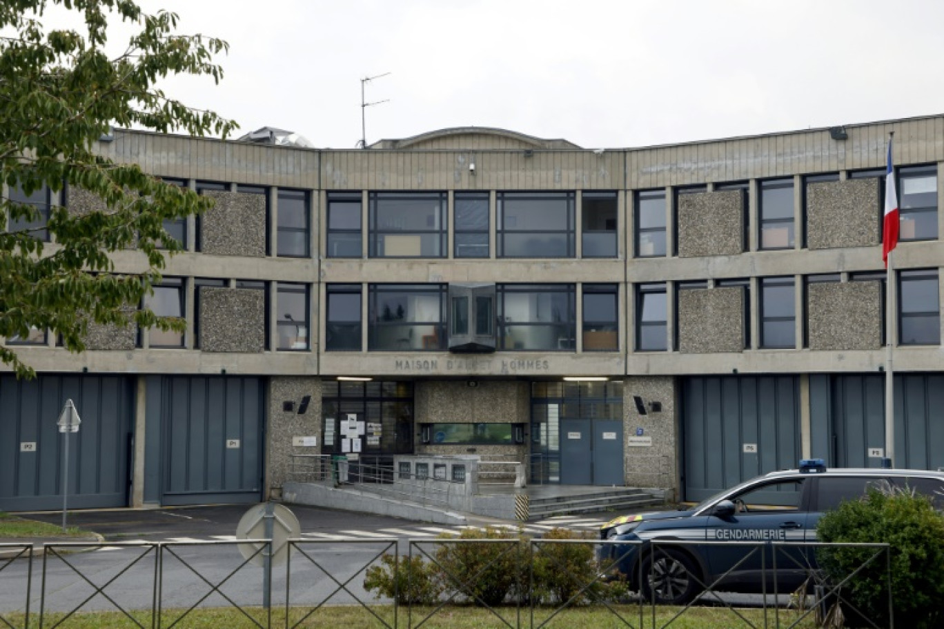 L'entrée de la maison d'arrêt de Fleury-Mérogis, le 15 septembre 2021 dans l'Essonne © Ludovic MARIN