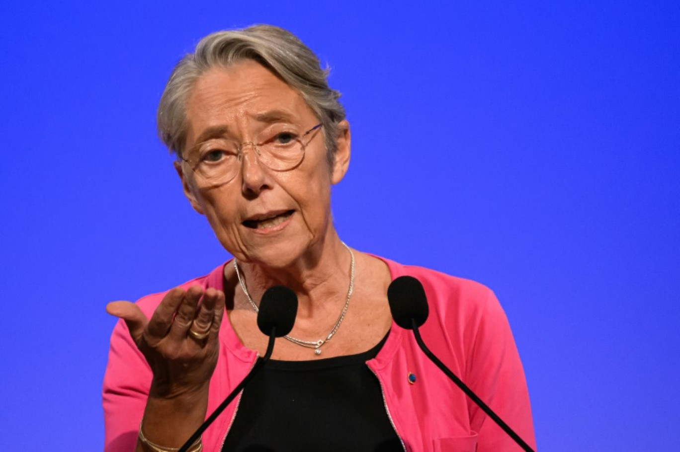 La Première ministre Elisabeth Borne le 15 septembre 2023 à Angers © LOIC VENANCE