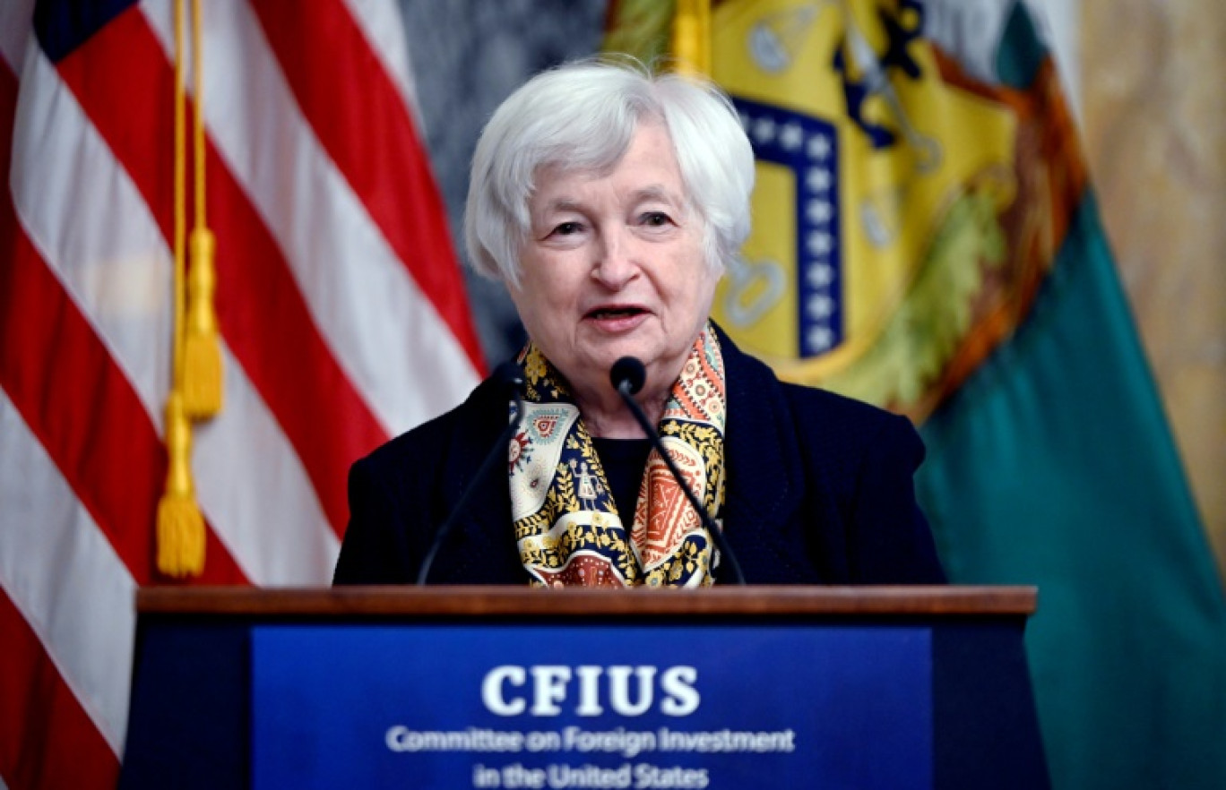 La secrétaire au Trésor américaine Janet Yellen à Washington, le 14 septembre 2023 © OLIVIER DOULIERY