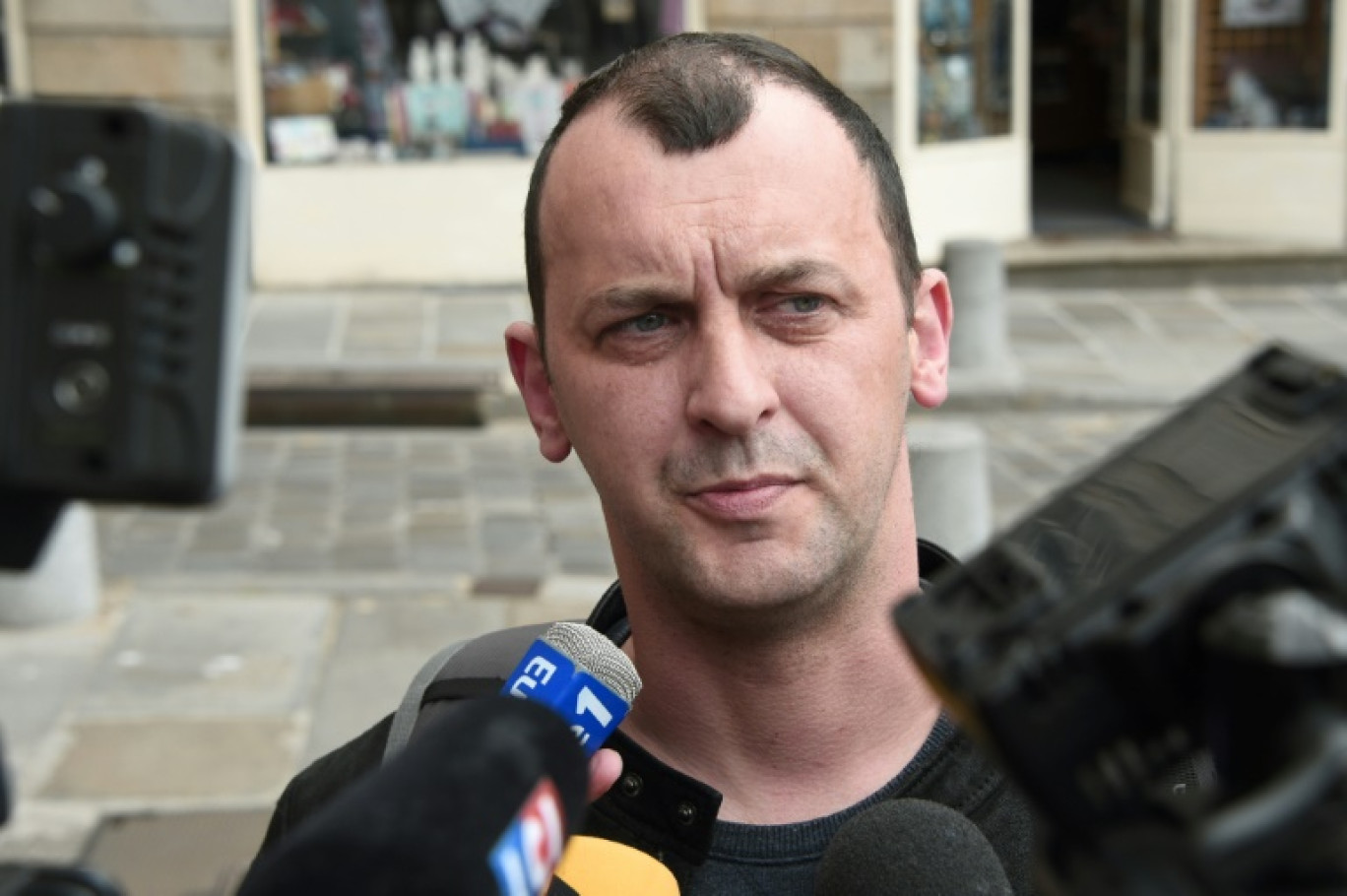 Franck Lavier, acquitté d'Outreau, le 1er juin 2015 à Rennes © DAMIEN MEYER