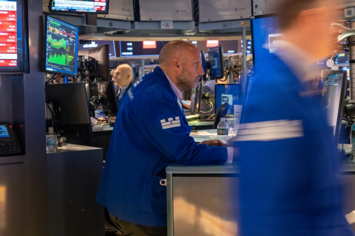 Un opérateur du New York Stock Exchange © SPENCER PLATT