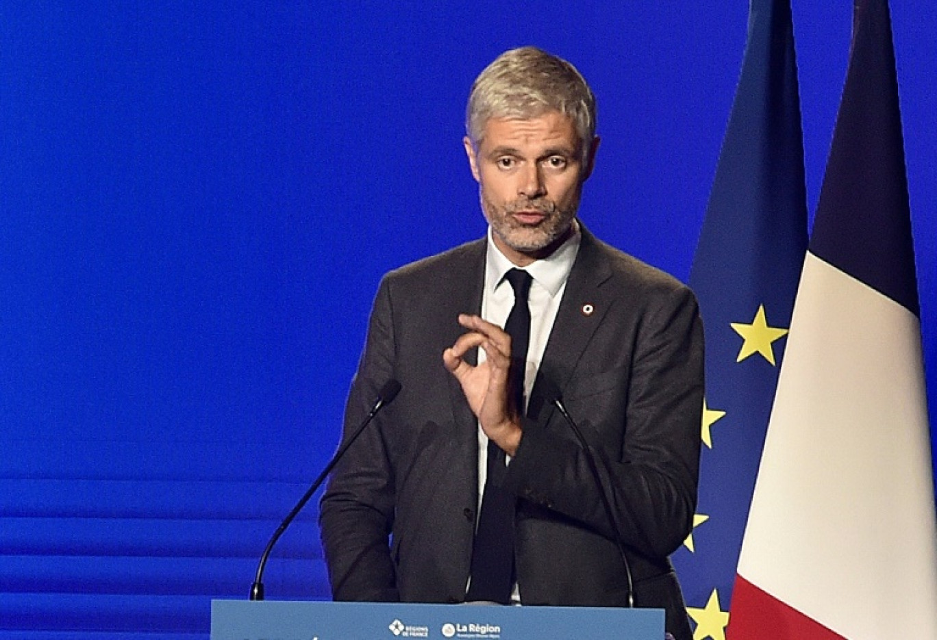 Le président d'Auvergne-Rhône-Alpes Laurent Wauquiez (LR), le 16 septembre 2022 à Vichy © THIERRY ZOCCOLAN