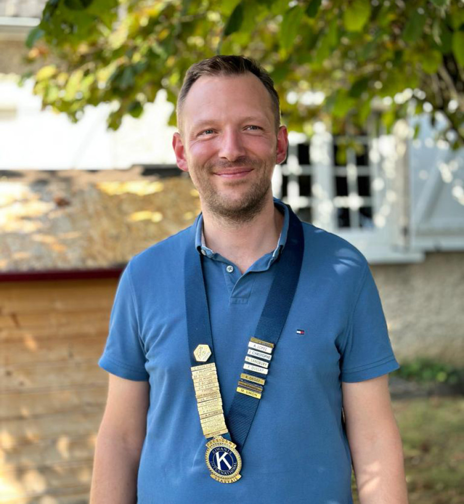 Camile Calippe est le nouveau président de Kiwanis Oise.