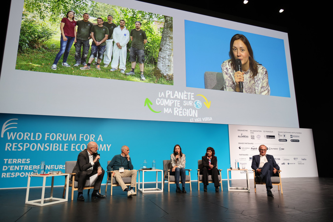 Lors de la dernière édition du World Forum For a Responsible Economy. © Maxime Dufour Photographies