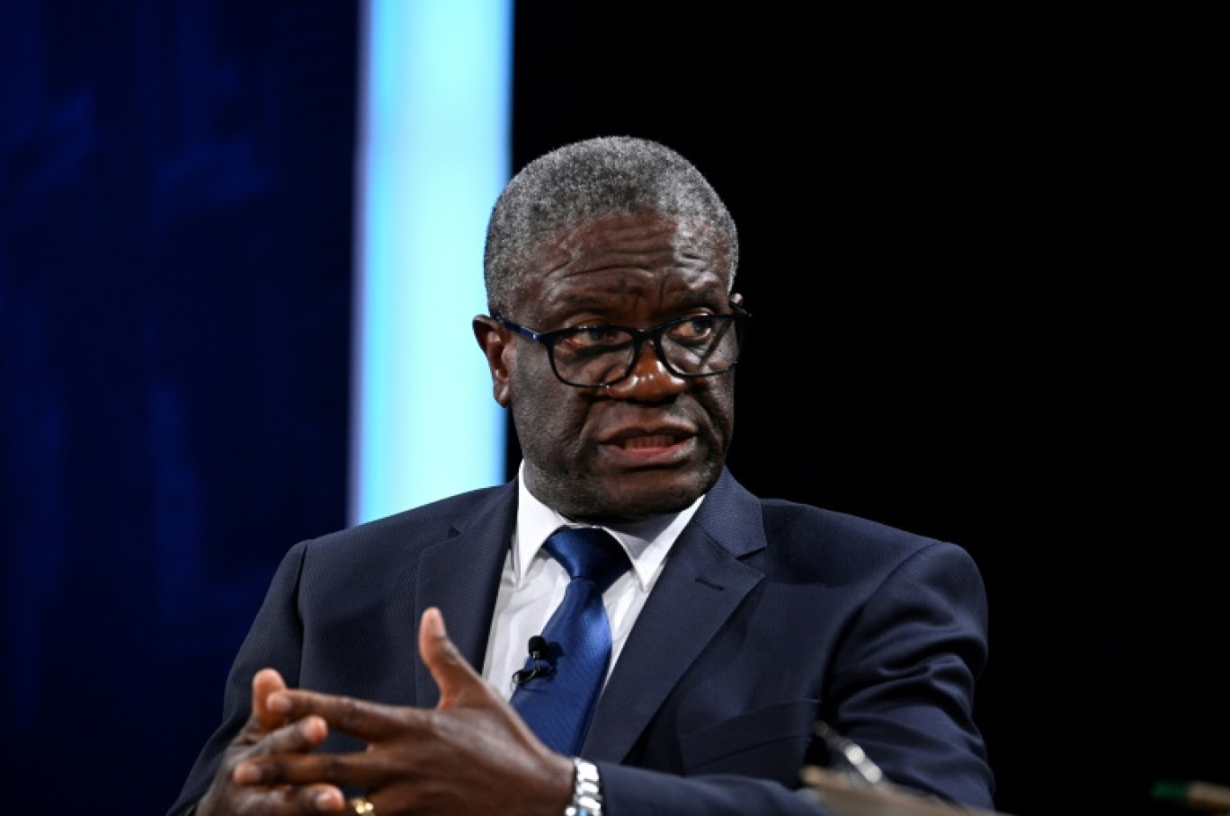 Le Dr. Denis Mukwege, prix Nobel de la paix 2018, à New York le 19 septembre 2022 © Riccardo Savi