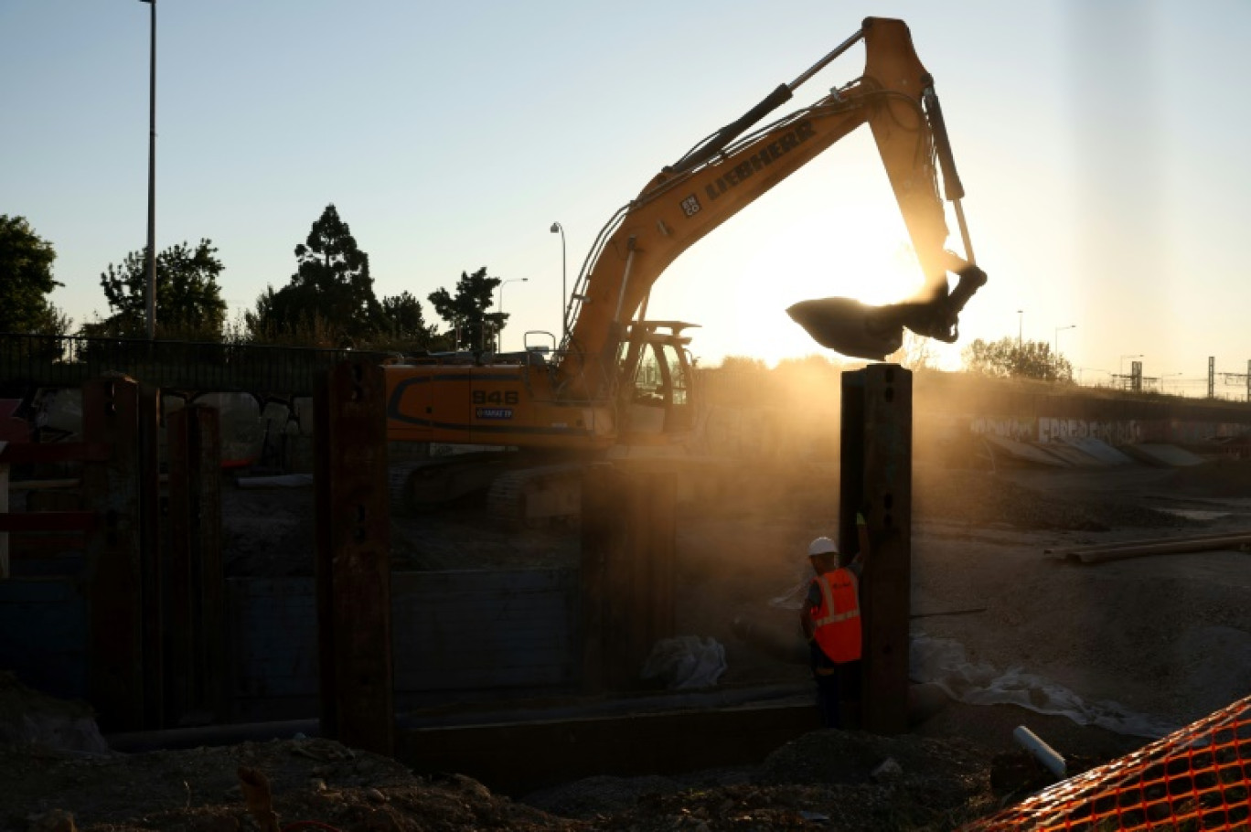 Un chantier de construction à Bordeaux, le 21 août 2023 © ROMAIN PERROCHEAU