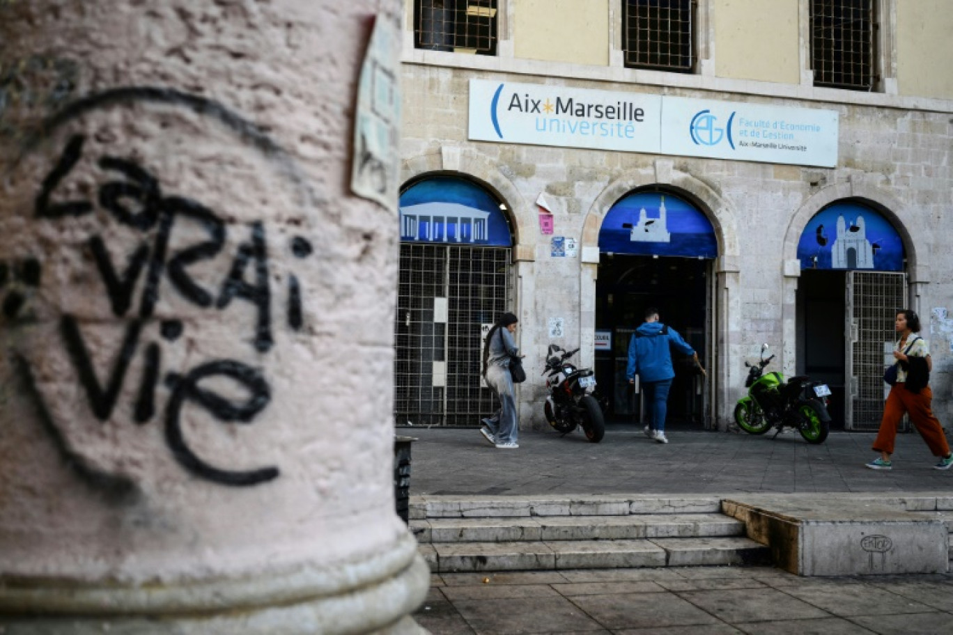 La faculté d'économie de l'Université Aix-Marseille, le 4 octobre 2023 à Marseille © Christophe SIMON