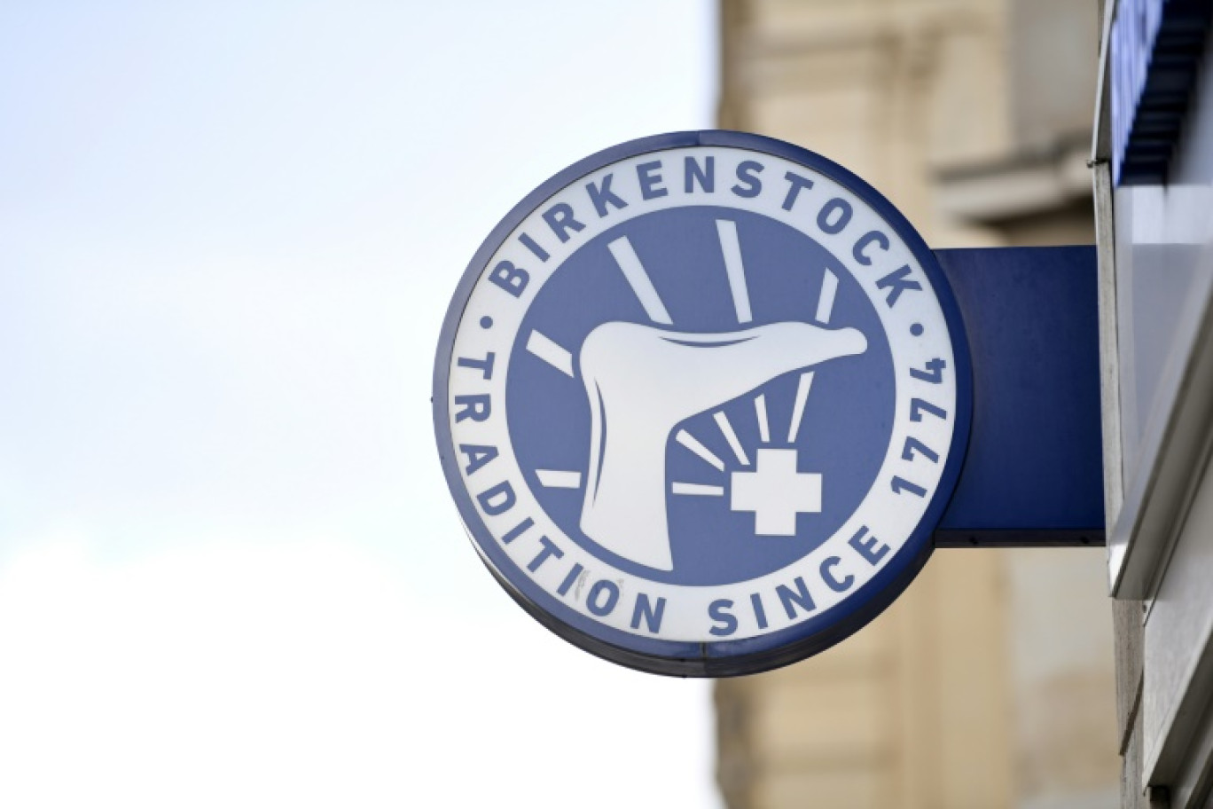 Logo de Birkenstock, le 26 février 2021 à Paris © Alain JOCARD