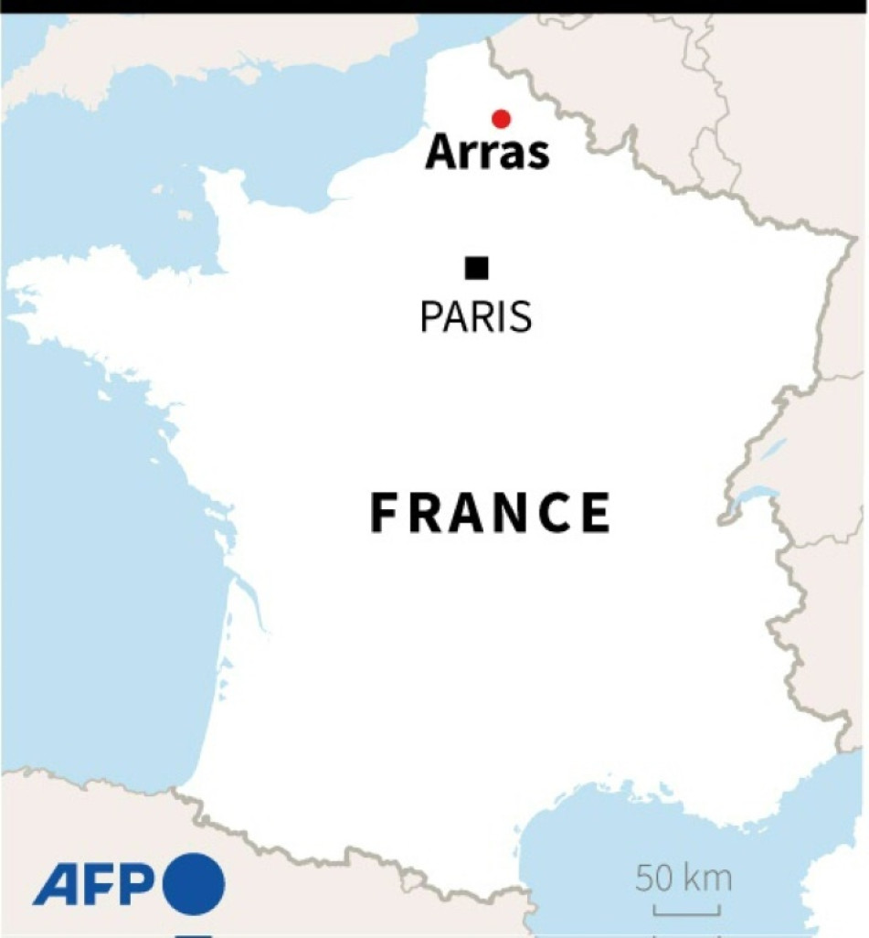 Carte localisant Arras dans le nord de la France © STAFF