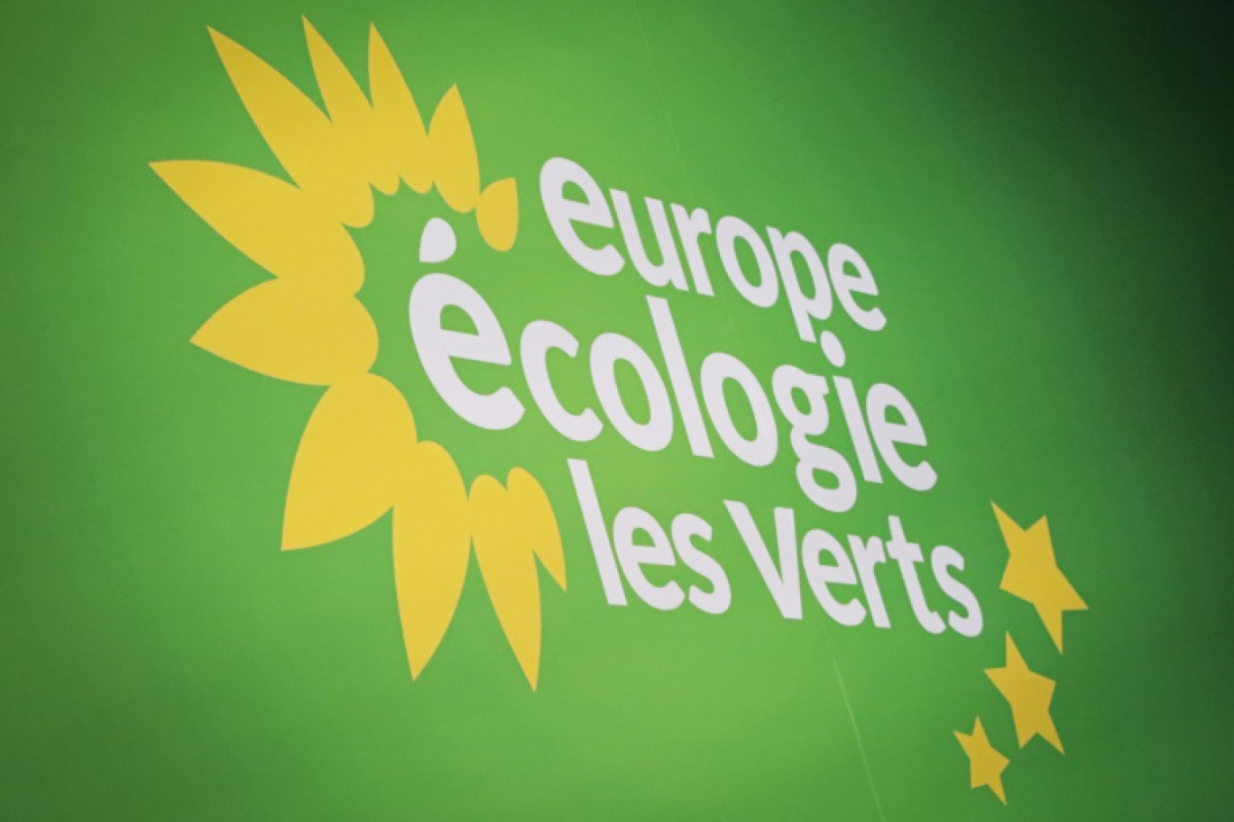 Le logo d'EELV photographié au Havre, le 24 août 2023 © LOU BENOIST