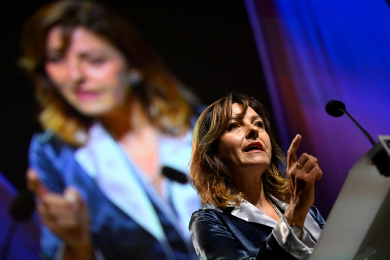 La présidente socialiste de la région Occitanie Carole Delga, le 28 septembre 2023 à Saint-Malo © Damien MEYER