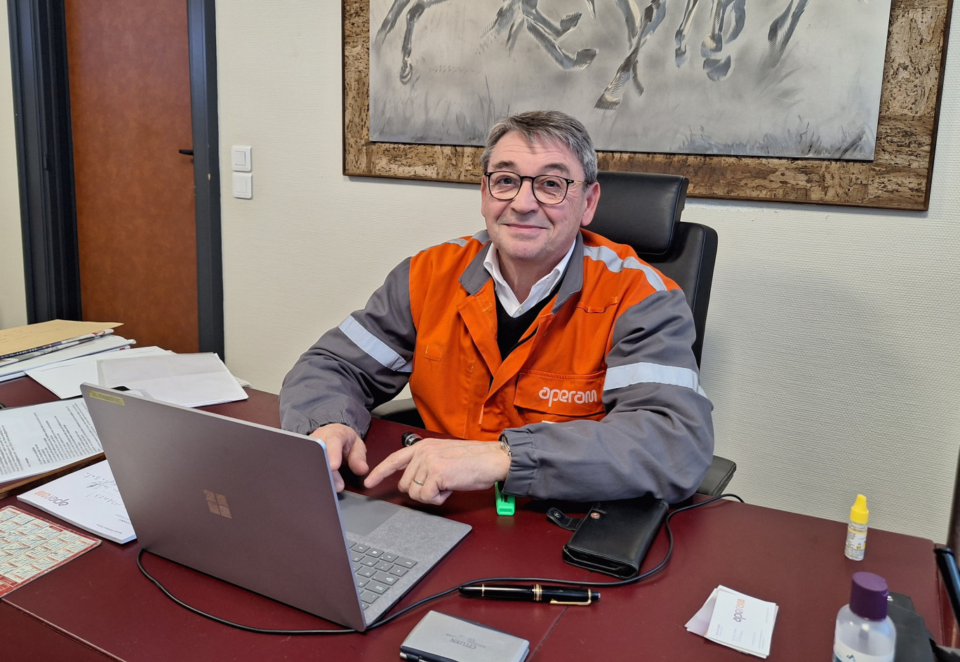 Gérard Grimbert, directeur du site Aperam d’Isbergues.