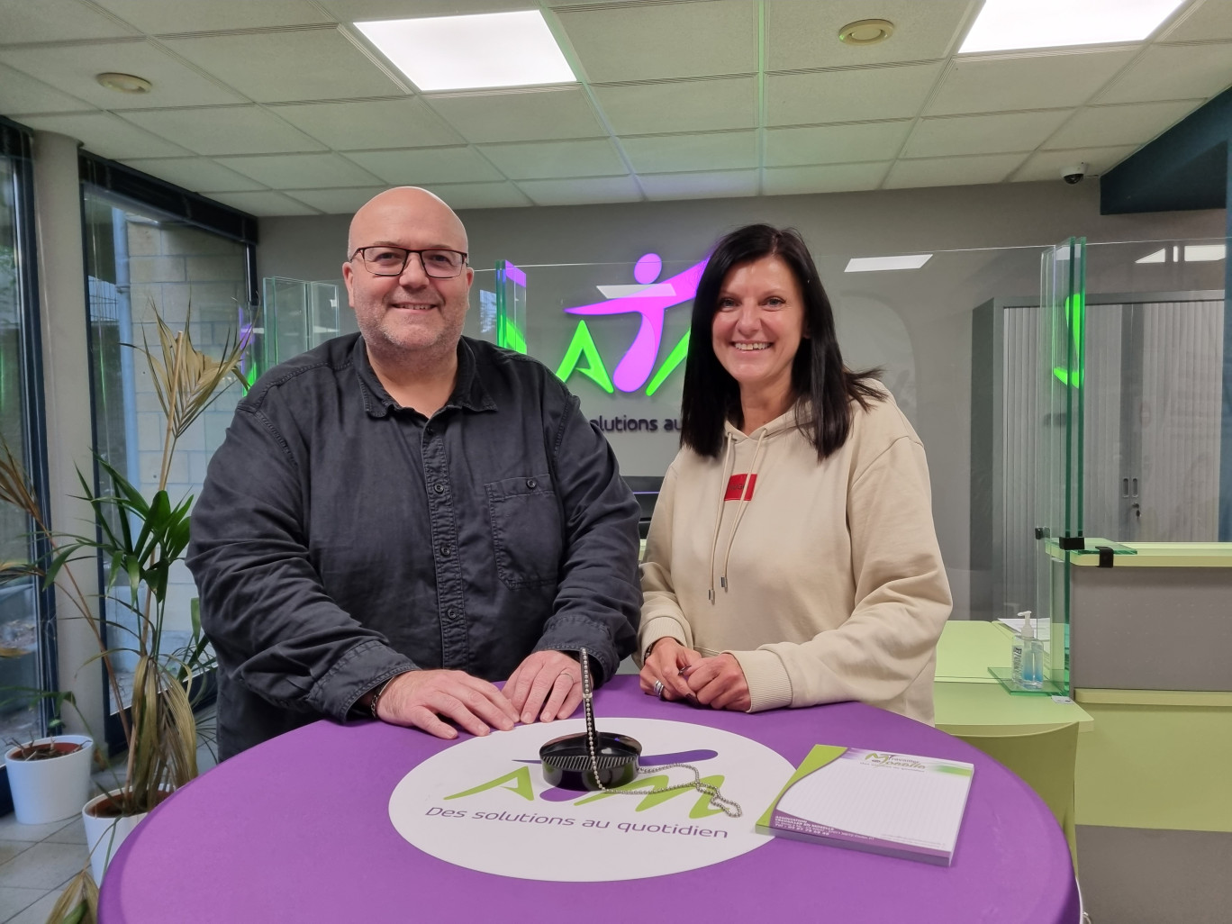 Fabrice Léonard, directeur, et Emmanuelle Guérard, directrice adjointe, de Travailler en Moselle. 