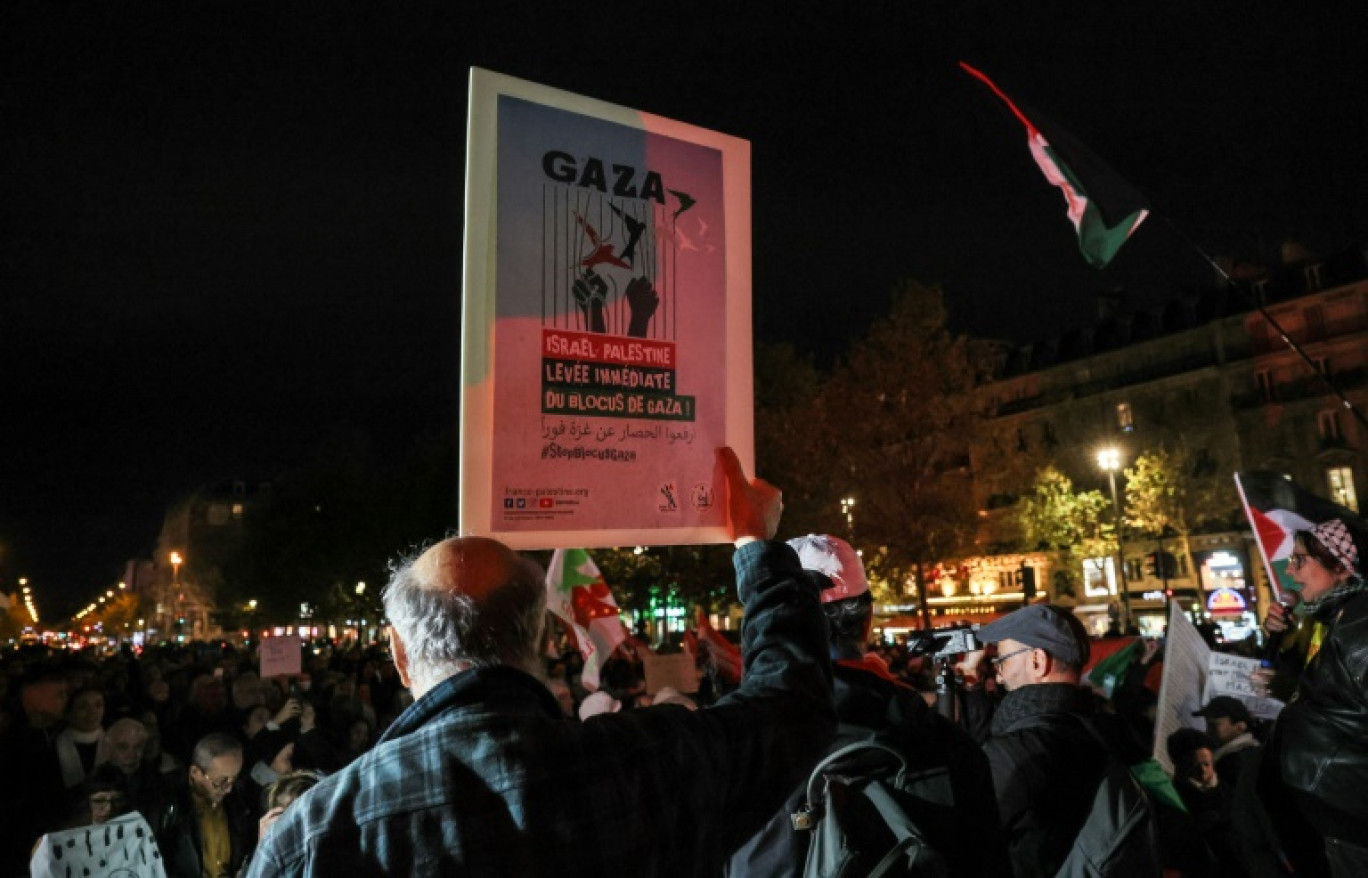 Manifestation pour demander l'arrêt du "massacre à Gaza", le 2 novembre 2023 à Paris © Alain JOCARD