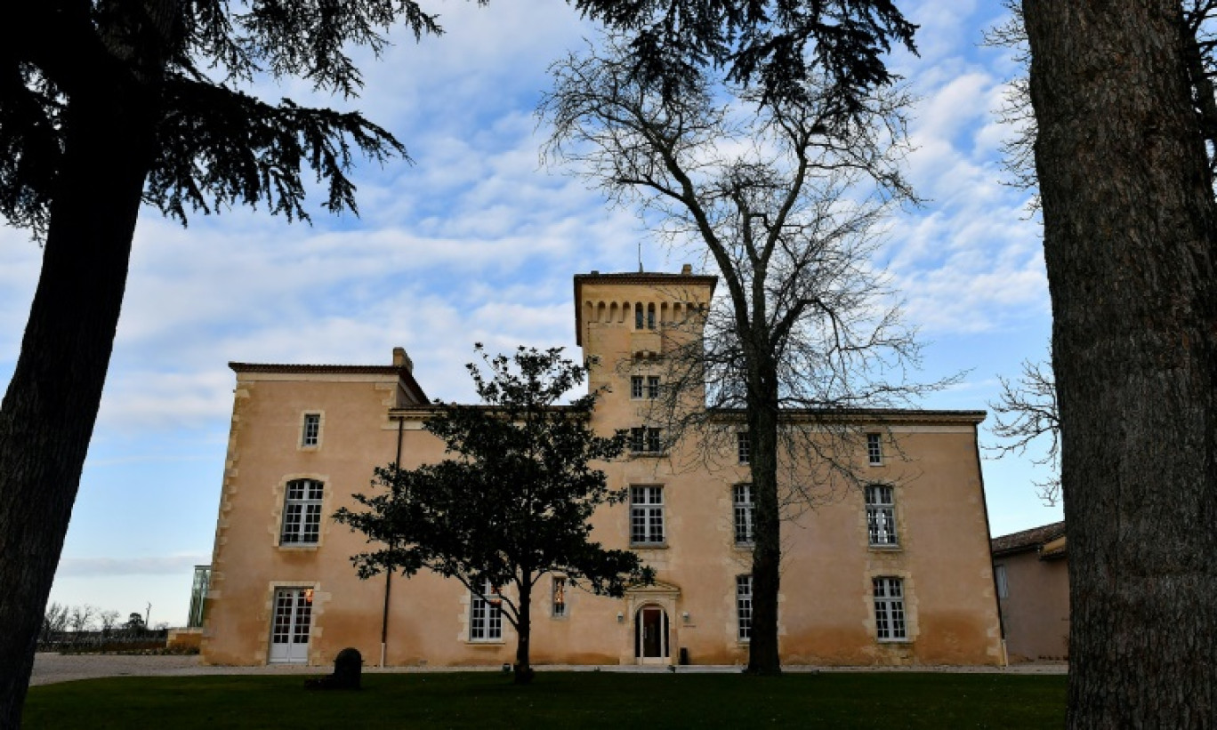 Le Château Lafaurie-Peyraguey à Bommes, dans le sud-ouest de la France. Photo prise le 28 janvier 2019 © GEORGES GOBET