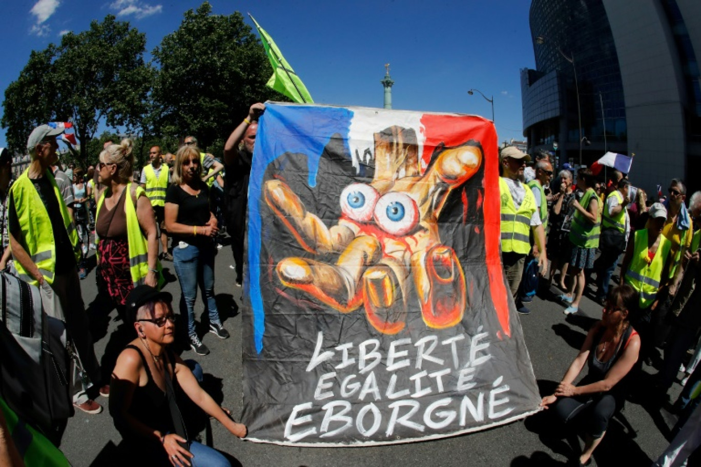 Manifestation de "gilets jaunes" contre les violences policières, le 2 juin 2019 à Paris © FRANCOIS GUILLOT