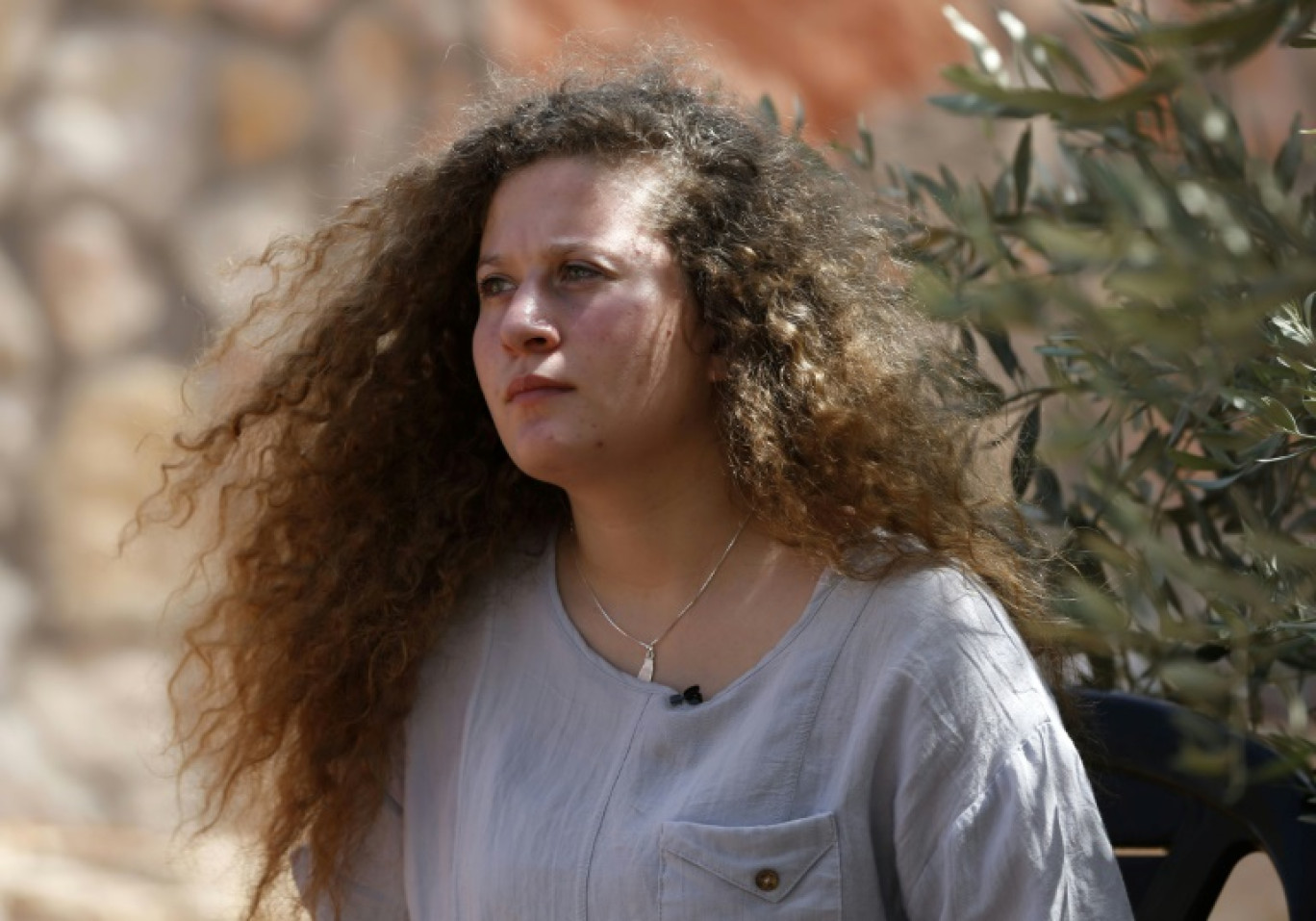 La militante palestinienne Ahed Tamimi à Nabi Saleh, le 30 juillet 2018 en Cisjordanie occupée © ABBAS MOMANI