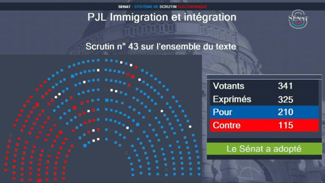 Loi immigration: le Sénat adopte une version durcie, cap sur l'Assemblée