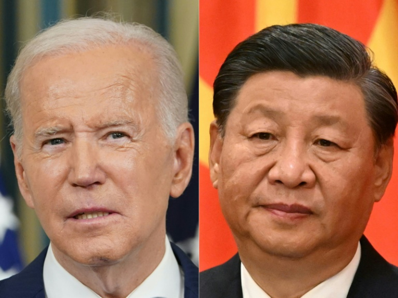 Joe Biden et Xi Jinping lors de leur sommet à Woodside, près de San Francisco, le 15 novembre 2023 © Brendan SMIALOWSKI