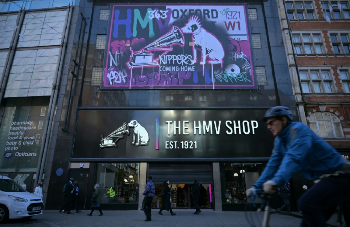 The original HMV store on London's Oxford Street was forced to close in 2019 © Ben Stansall