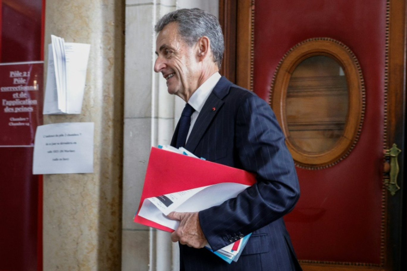 L'ancien président de la République Nicolas Sarkozy, le 24 novembre 2023 à Paris © Geoffroy Van der Hasselt