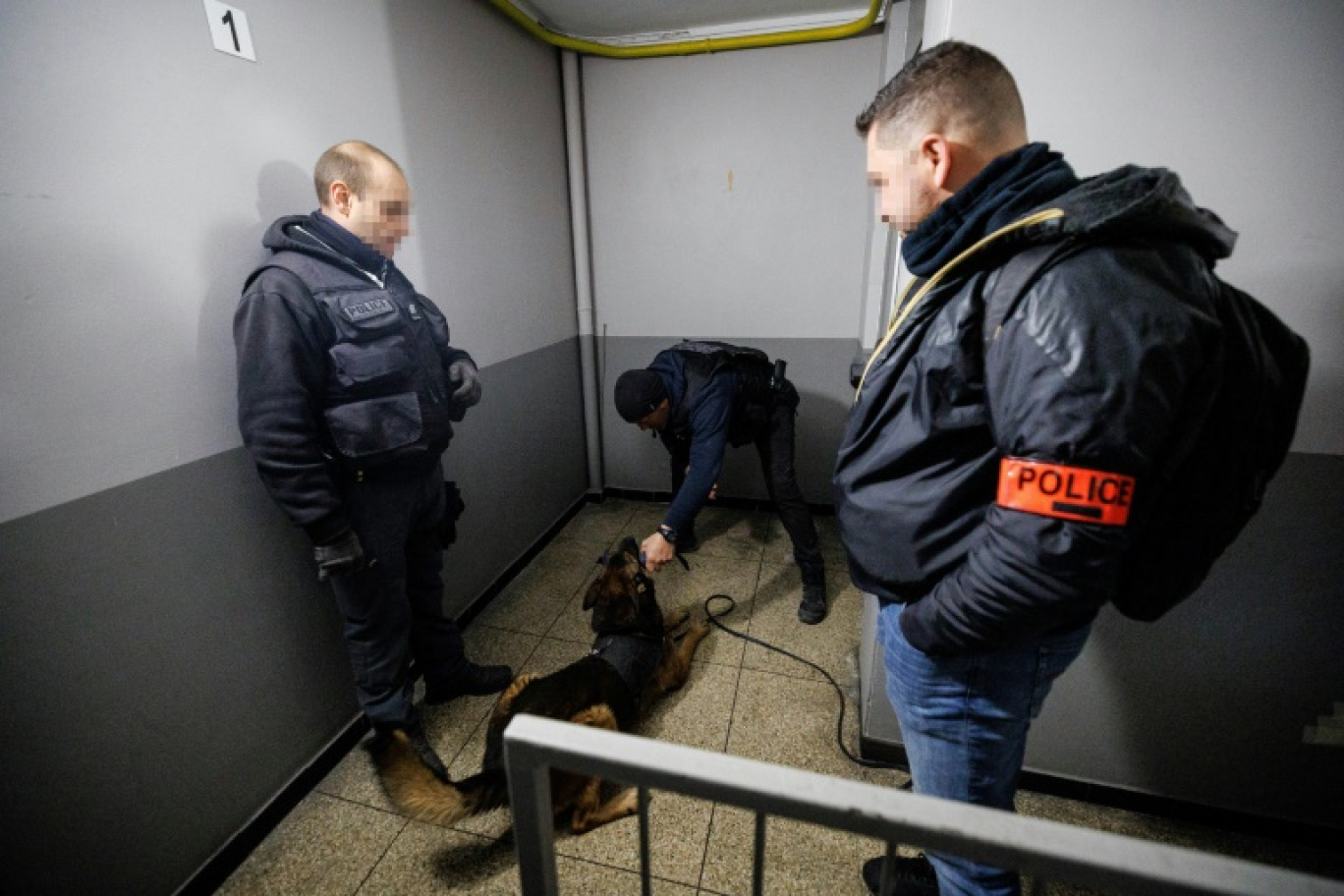 Coup de filet dans le milieu du narcobanditisme à Marseille le 29 novembre 2023 © CLEMENT MAHOUDEAU