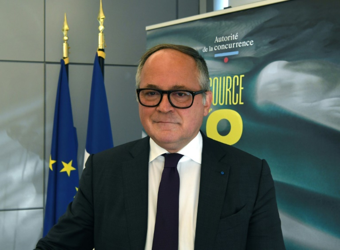 Benoit Coeuré, président de l'Autorité de la concurrence, lors d'une conférence de presse à Paris, le 6 juillet 2022 © Eric PIERMONT