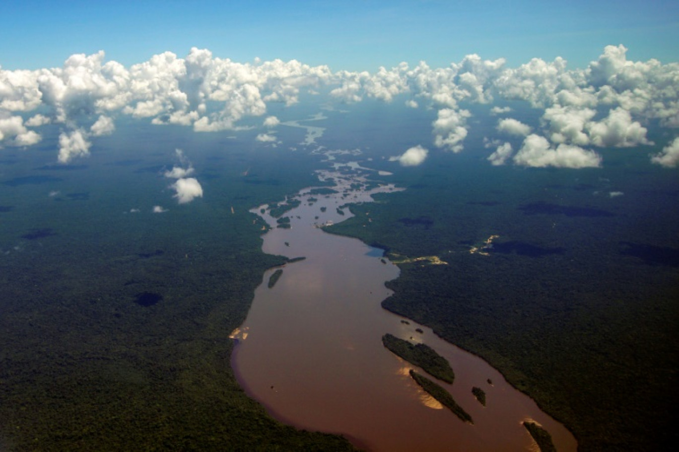 Vue aérienne de la région de l'Essequibo, le 24 septembre 2022 © Patrick FORT