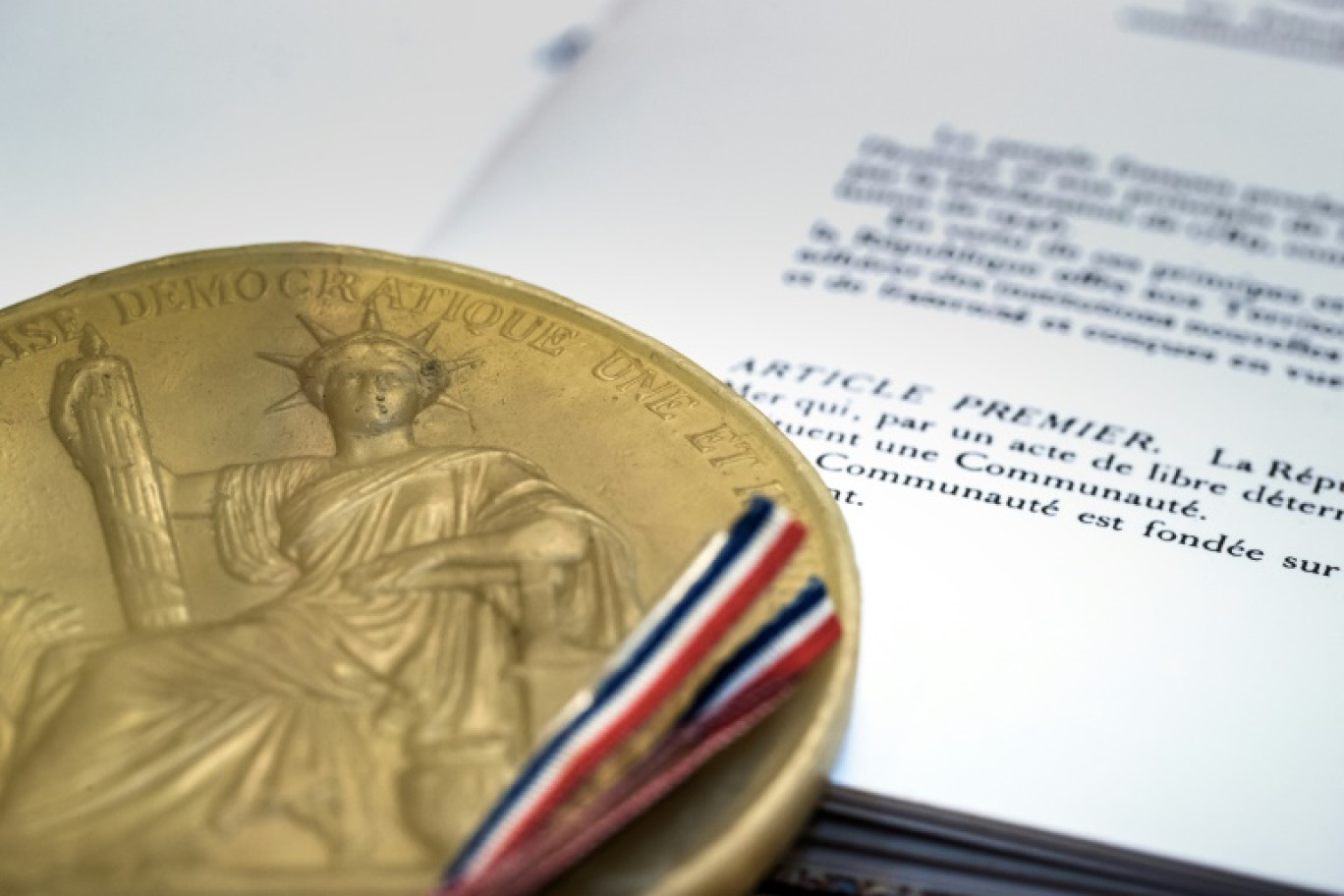 L Constitution de 1958, le 21 juin 2018 au Conseil constitutionnel, à Paris © JOEL SAGET